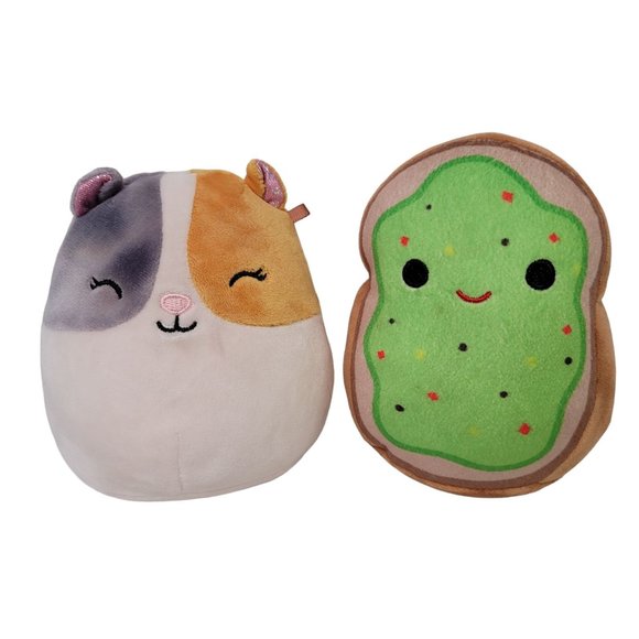 squishmallow set sinclair avocado toast and everett the hampter mini 5" - Picture 1 of 4